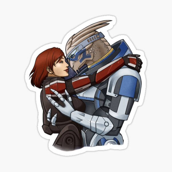 Vista previa del artículo con la obra «Mass Effect - Comandante FemShep», diseñado y vendido por margamarart-.