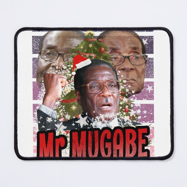 Artikelvorschau, Robert Mugabe Former President Zimbabwe Funny Xmas Tree Snow Decorations Ugly Christmas Sweater entworfen und verkauft von lukeyr1.