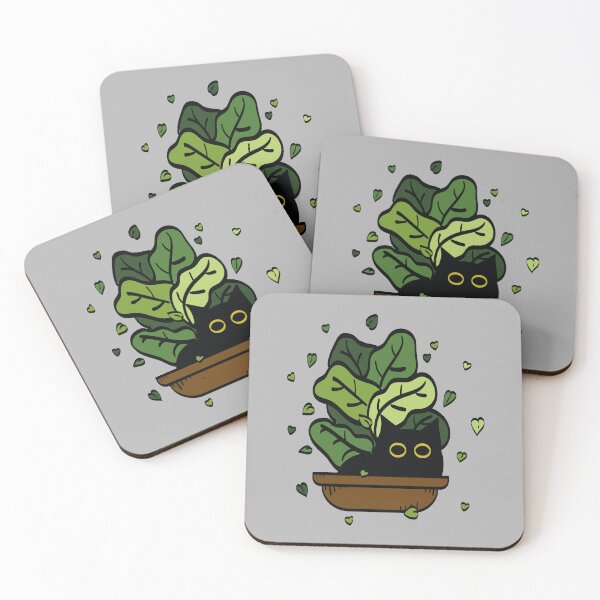 Item preview, Kittens with plants 3 designed and sold by MissKaffeina.