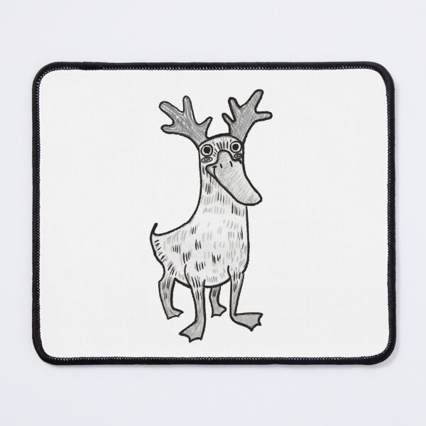 Item preview, Duck and deer, cryptid duck, cryptids, simple illustration crazy duck, mutant duck, designed and sold by Dormitria.