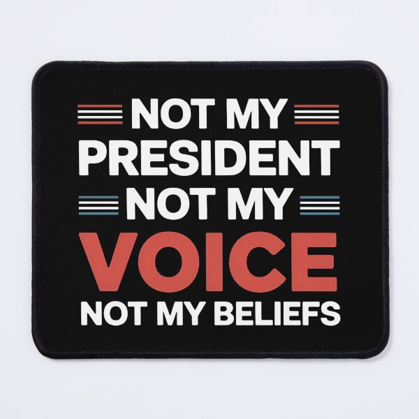 Item preview, Not My President Not My Voice - A great gift for those who boldly stand for their values and speak out against injustice! designed and sold by ZyziowskyArt.