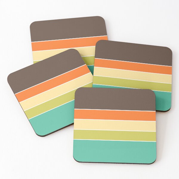 Item preview, Scandi 70s Vintage Retro Stripes designed and sold by Deutschic.