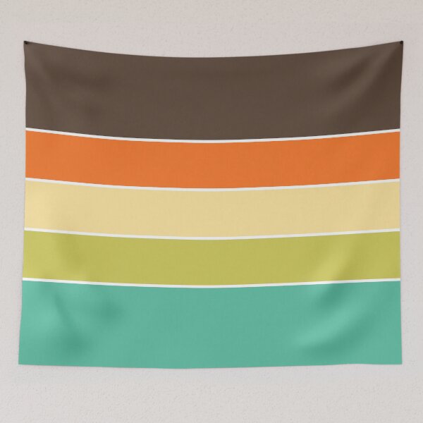 Item preview, Scandi 70s Vintage Retro Stripes designed and sold by Deutschic.