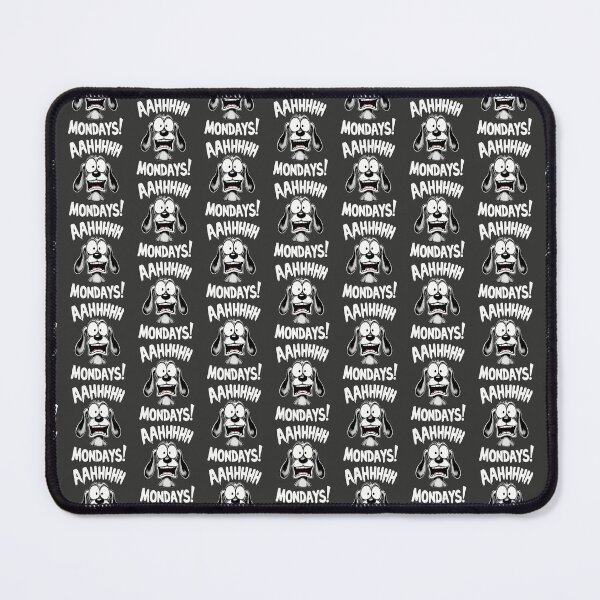 Item preview, Funny AAHHHHH MONDAYS! with Funny Face Dog - I Hate Mondays designed and sold by PurpleLoveStore.