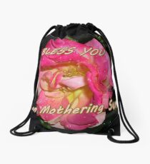 Mothering Sunday Greetings Card Drawstring Bag
