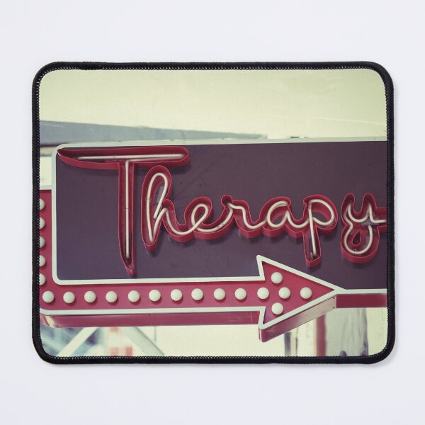 Item preview, Therapeutic Neon Sign Art Print - Vintage-Inspired Photography designed and sold by FraireDesign.