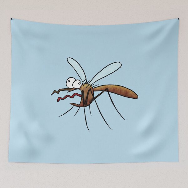 Item preview, Scared Mosquito Cartoon designed and sold by SuRReal3D.