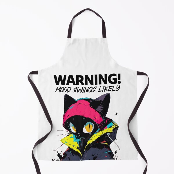 Item preview, Warning Mood Swings Likely Black Cat designed and sold by UrbanPurrowler.