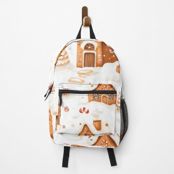 Item preview, Whimsical Gingerbread House Holiday Scene designed and sold by digitalvintage.