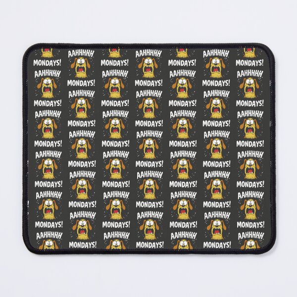 Item preview, Funny AAHHHHH MONDAYS! with Funny Face Dog - I Hate Mondays designed and sold by PurpleLoveStore.