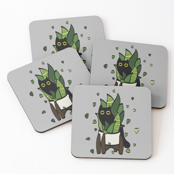 Item preview, Kittens with plants 5 designed and sold by MissKaffeina.