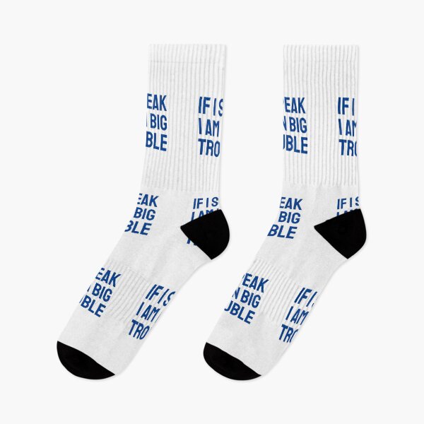 Item preview, If I speak I am in big trouble blue designed and sold by VRedBaller.