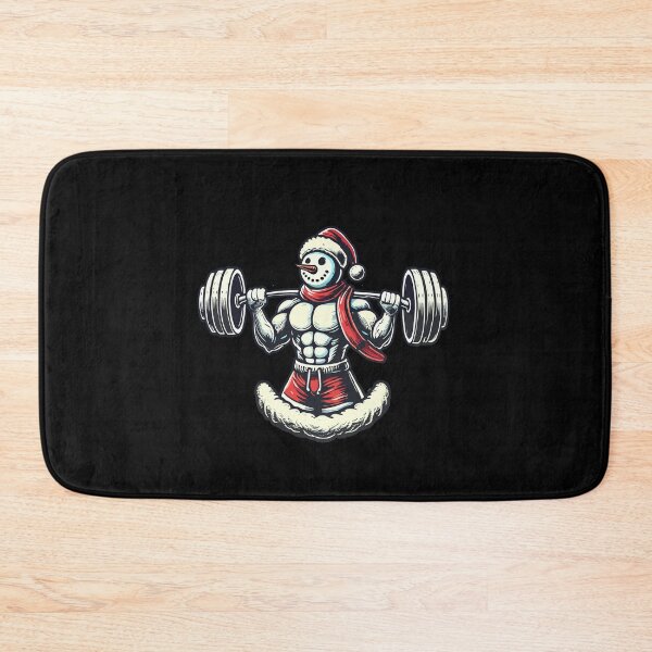 Item preview, Strong Snowman Weightlifting Christmas Theme designed and sold by LuminOrb.