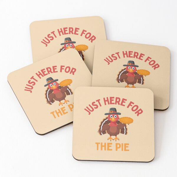 Item preview, Just Here For The Pie Funny Thanksgiving Turkey designed and sold by MomentumCloset.
