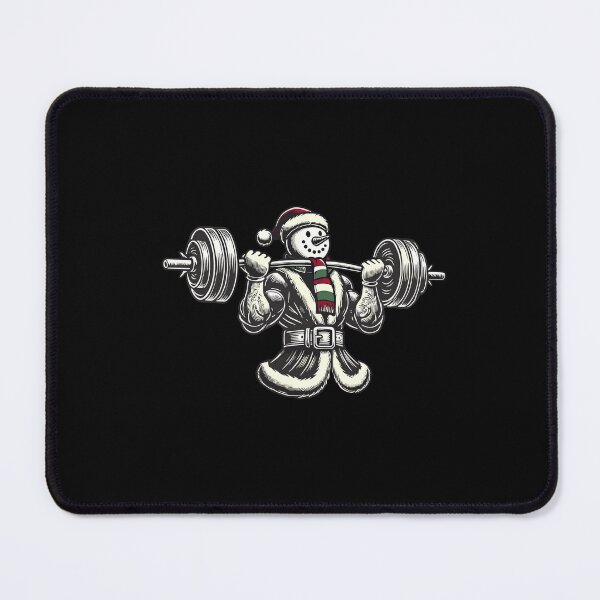 Item preview, Christmas Weightlifting Snowman Fitness designed and sold by LuminOrb.