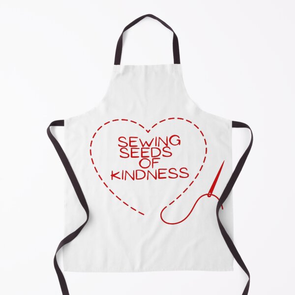 Item preview, Sewing quote - Sewing seeds of kindness - wordplay red designed and sold by Silva Rerum.