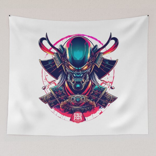Item preview, Futuristic Samurai  Warrior - Cyberpunk Alien Mask designed and sold by MystiqSlav.
