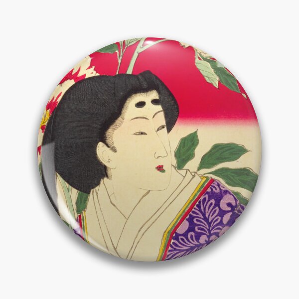 Item preview, Radiant Beauty and Peonies - Yoshitoshi's Masterpiece (1878) designed and sold by Kina-design.