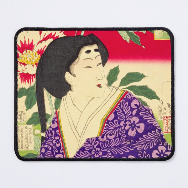 Item preview, Radiant Beauty and Peonies - Yoshitoshi's Masterpiece (1878) designed and sold by Kina-design.