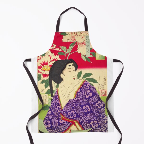 Item preview, Radiant Beauty and Peonies - Yoshitoshi's Masterpiece (1878) designed and sold by Kina-design.