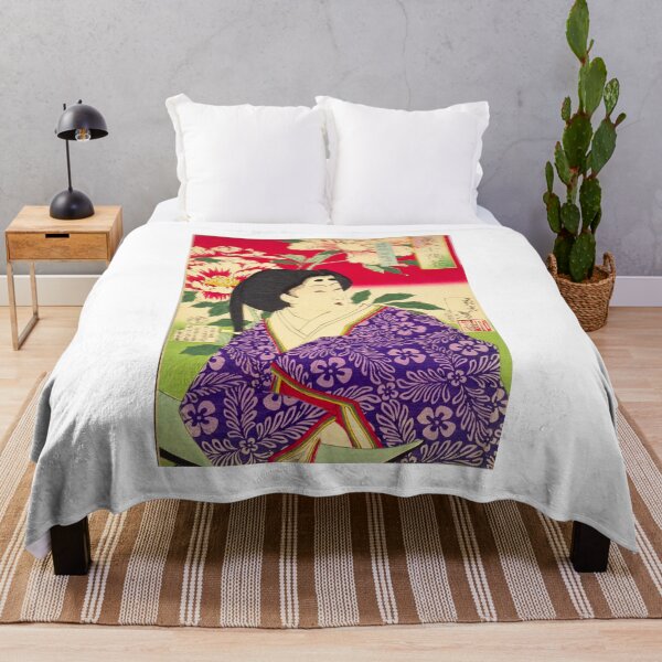 Item preview, Radiant Beauty and Peonies - Yoshitoshi's Masterpiece (1878) designed and sold by Kina-design.