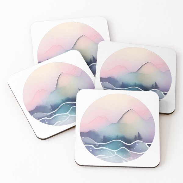 Item preview, Misty Horizons: Abstract Mountain Serenity designed and sold by SavvyJuanDesign.