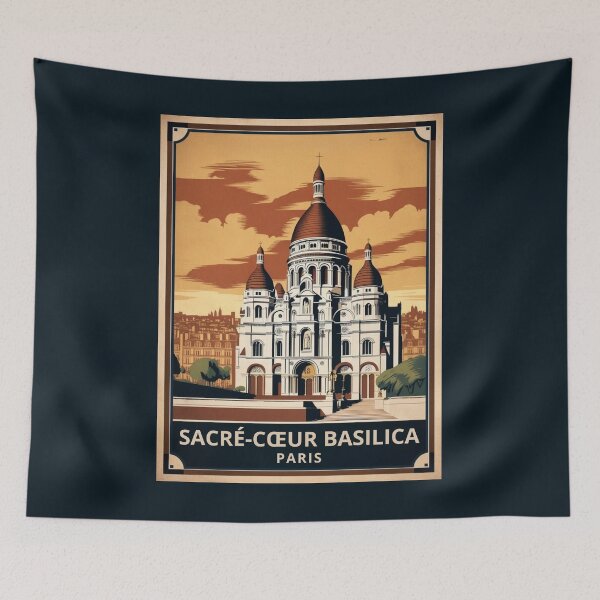 Item preview, A Vintage Travel Illustration of Paris - France designed and sold by GoodOldVintage.