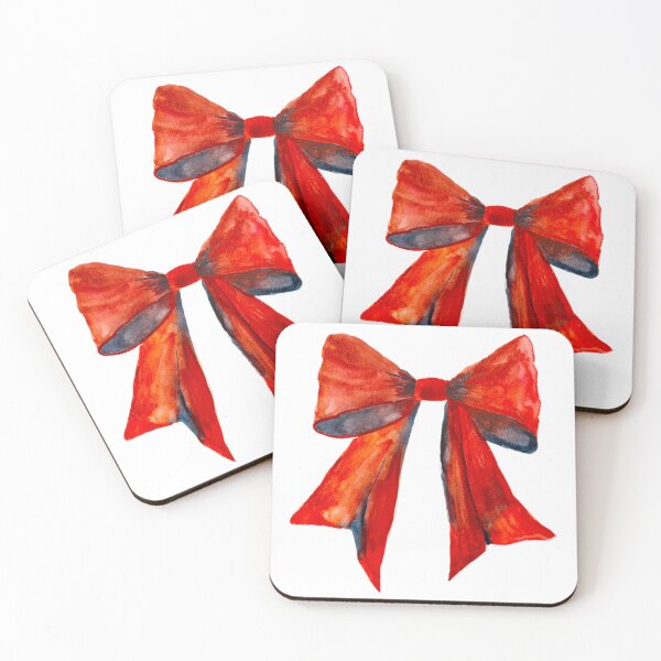 Item preview, Christmas Red Bow, coquette ribbon, trendy designed and sold by Myartspace.