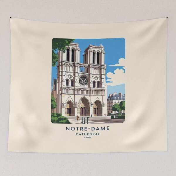 Item preview, A Vintage Travel Illustration of Paris - France designed and sold by GoodOldVintage.