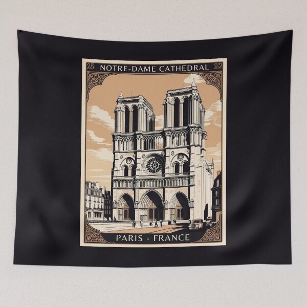 Item preview, A Vintage Travel Illustration of Paris - France designed and sold by GoodOldVintage.