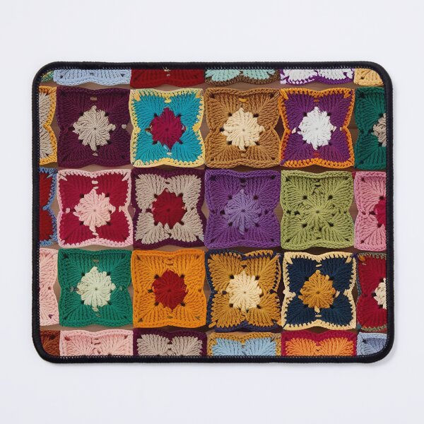 Item preview, knitted background granny square designed and sold by SolArt88.