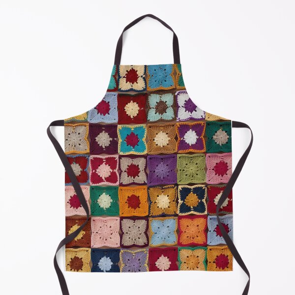 Item preview, knitted background granny square designed and sold by SolArt88.
