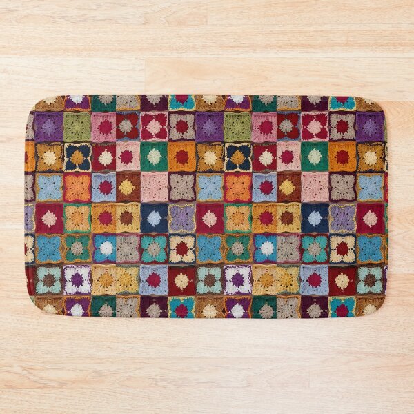 Item preview, knitted background granny square designed and sold by SolArt88.