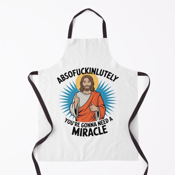 Item preview, Jesus Says, Absofuckinlutely, You Need a Miracle, funnyfits70, Humor, Funny, retro, vintages, funny quotes, animal humor, designed and sold by FunnyFits70.