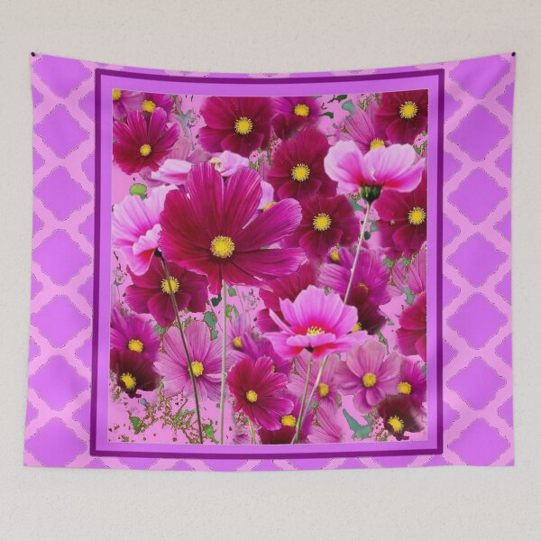 Item preview, DECORATIVE FUCHSIA PURPLE-PINK COSMOS designed and sold by sharlesart.
