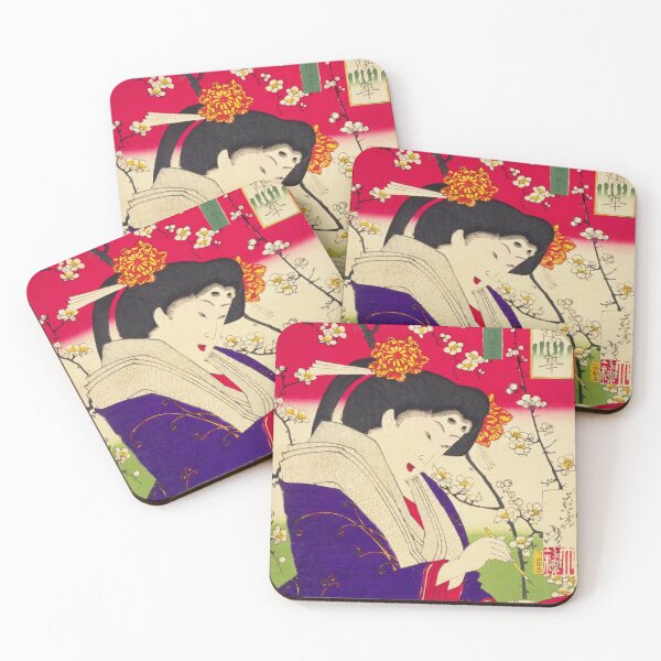 Item preview, Plum Blossom Beauty - Yoshitoshi's Masterpiece (1878) designed and sold by Kina-design.