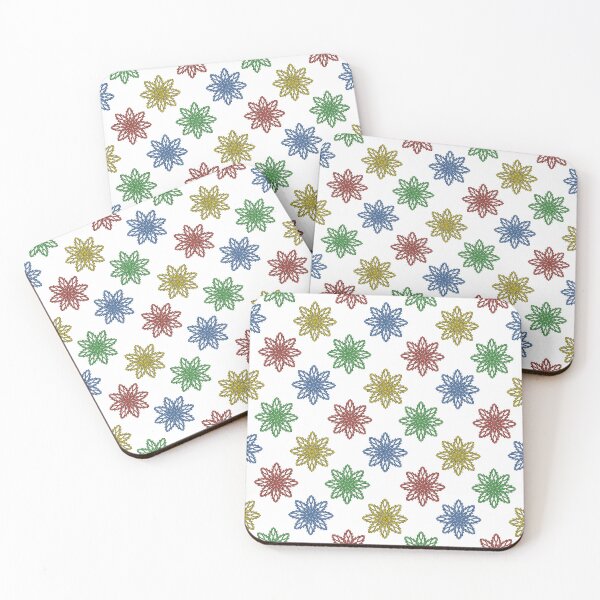 Item preview, Pattern of snowflakes "Inspiration" of different colors designed and sold by Cherevan.