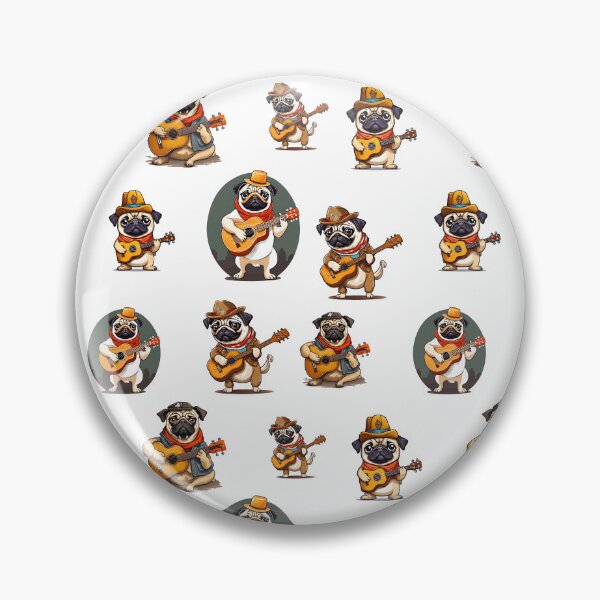 Item preview, Pug in Musical Costume Pattern 2 designed and sold by Tom-Johnson.