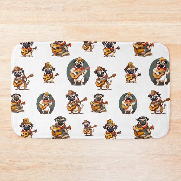 Item preview, Pug in Musical Costume Pattern 2 designed and sold by Tom-Johnson.