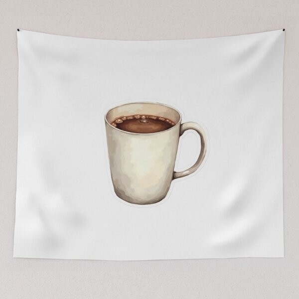 Item preview, Taza de café con acuarela designed and sold by ArtQueen777.