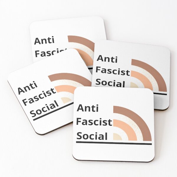 Item preview, Anti fascist social essential t-shirt  designed and sold by DarBYZimb.