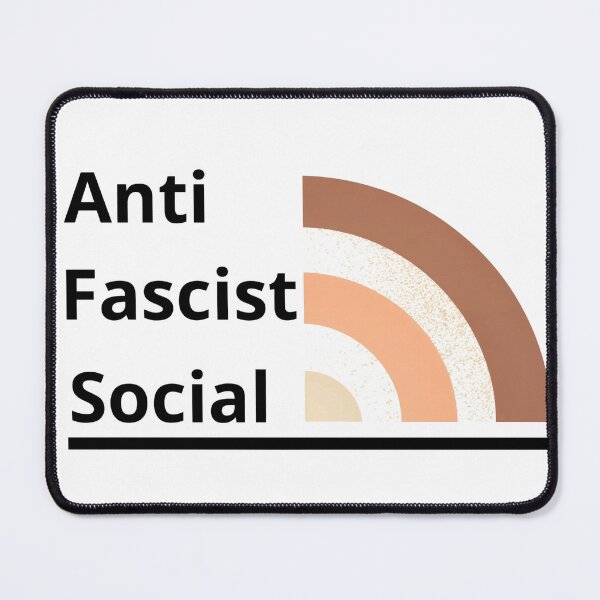 Item preview, Anti fascist social essential t-shirt  designed and sold by DarBYZimb.