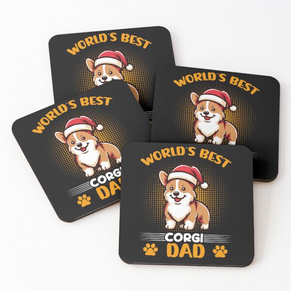 Item preview, Korgi Dog World's Best Corgi Santa Dad designed and sold by Digitayaa.