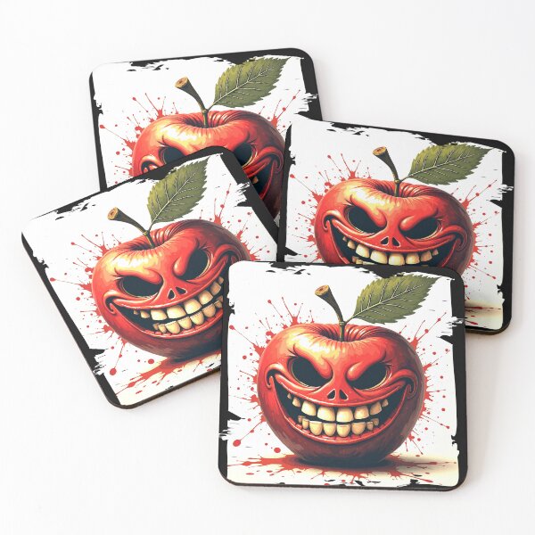 Item preview, Sinister Smiling Apple – Creepy and Unique Art designed and sold by Hungry-Murphy.
