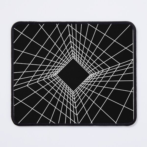 Item preview, Converging Lines, Vanishing Point, Geometric Grid, White Lines on Gray, Linear Perspective designed and sold by TolgaSal.