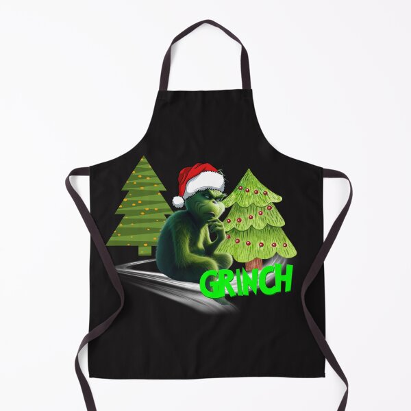 Aperçu de l'œuvre c'est un design de Noël avec un grinch pensant créée et vendue par HooArt69.