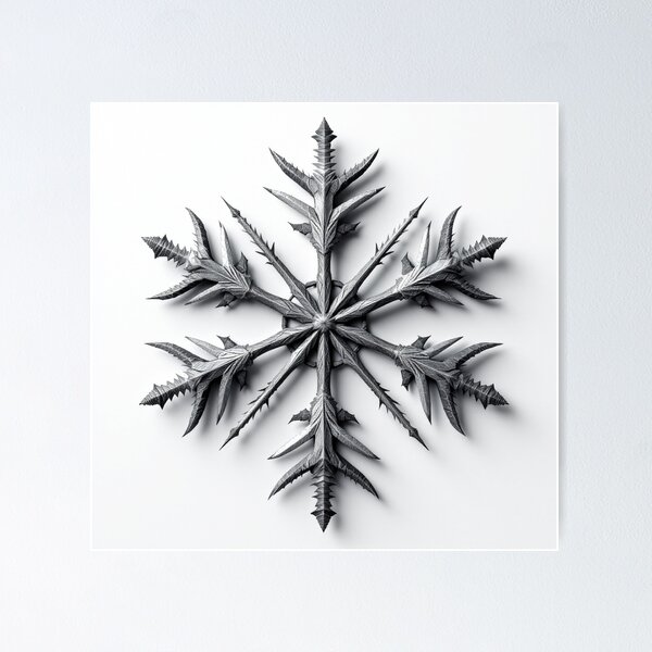 Item preview, Metal Snowflake 3 designed and sold by OrionPrintWorks.