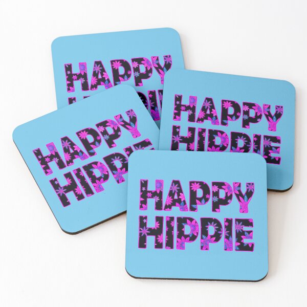 Item preview, Flower Power Happy Hippie Words Free Spirit Hippie Vibes 1 of 4 designed and sold by Beachy.