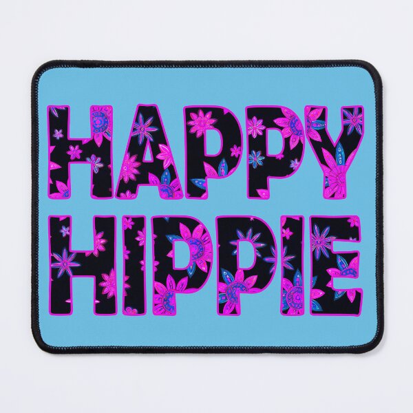 Item preview, Flower Power Happy Hippie Words Free Spirit Hippie Vibes 1 of 4 designed and sold by Beachy.