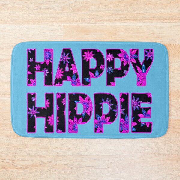 Item preview, Flower Power Happy Hippie Words Free Spirit Hippie Vibes 1 of 4 designed and sold by Beachy.
